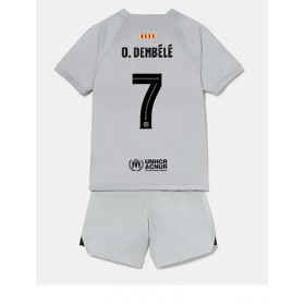 Baby Fußballbekleidung Barcelona Ousmane Dembele #7 3rd Trikot 2022-23 Kurzarm (+ kurze hosen)